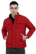 Men's Quilted Jacket in Heavy Poly Fabric