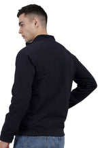 Men's Quilted Jacket in Cotton Look Stretchable Fabric