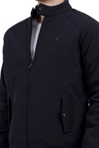 Men's Quilted Jacket in Cotton Look Stretchable Fabric