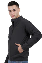 Men's Quilted Jacket in Cotton Look Stretchable Fabric