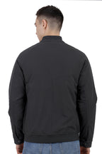 Men's Quilted Jacket in Cotton Look Stretchable Fabric