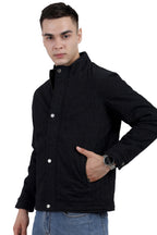 Quilted Printed Jacket in Cotton Fabric