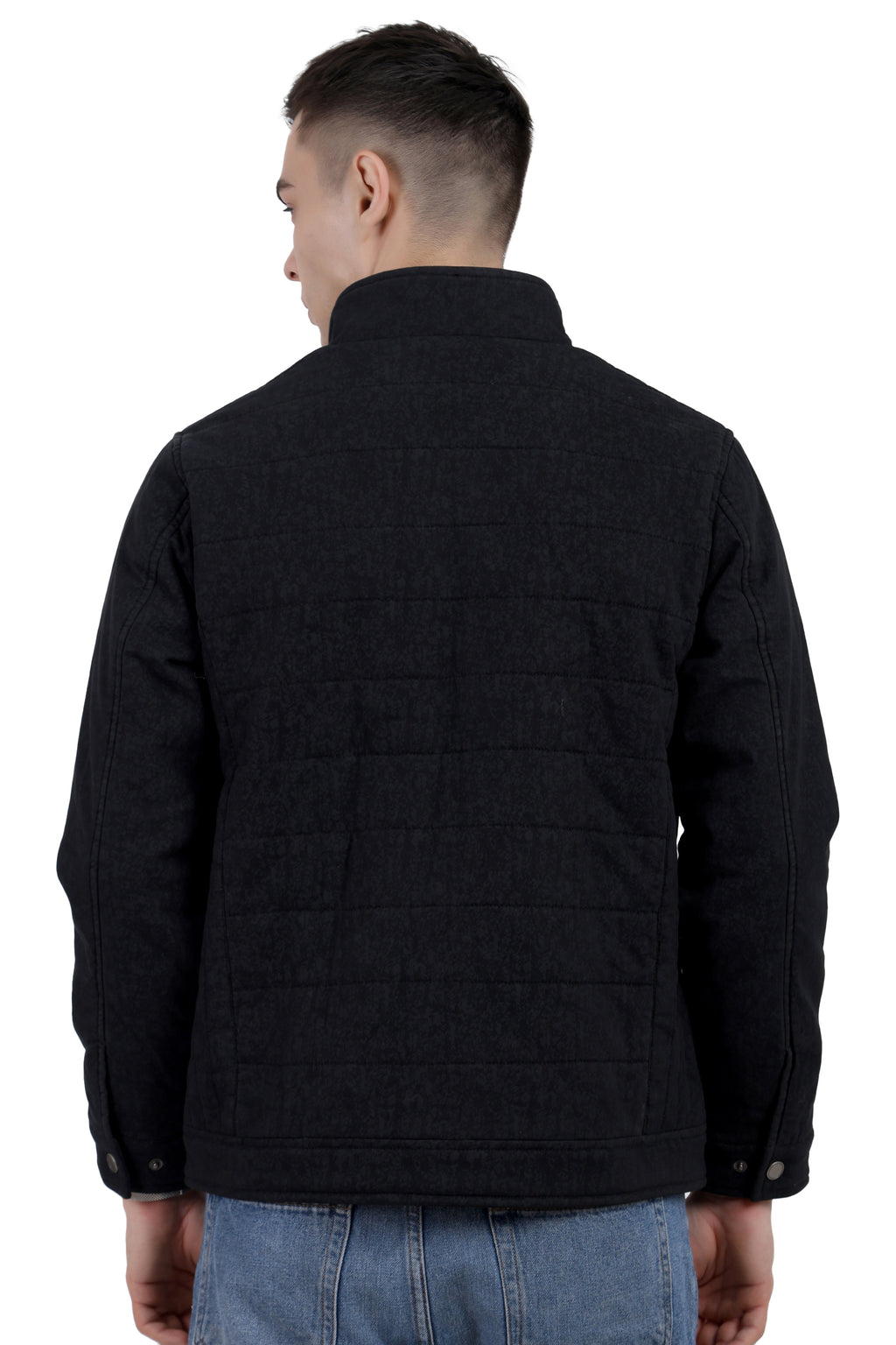Quilted Printed Jacket in Cotton Fabric