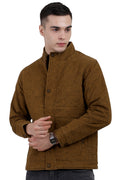 Quilted Printed Jacket in Cotton Fabric