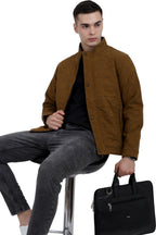 Quilted Printed Jacket in Cotton Fabric