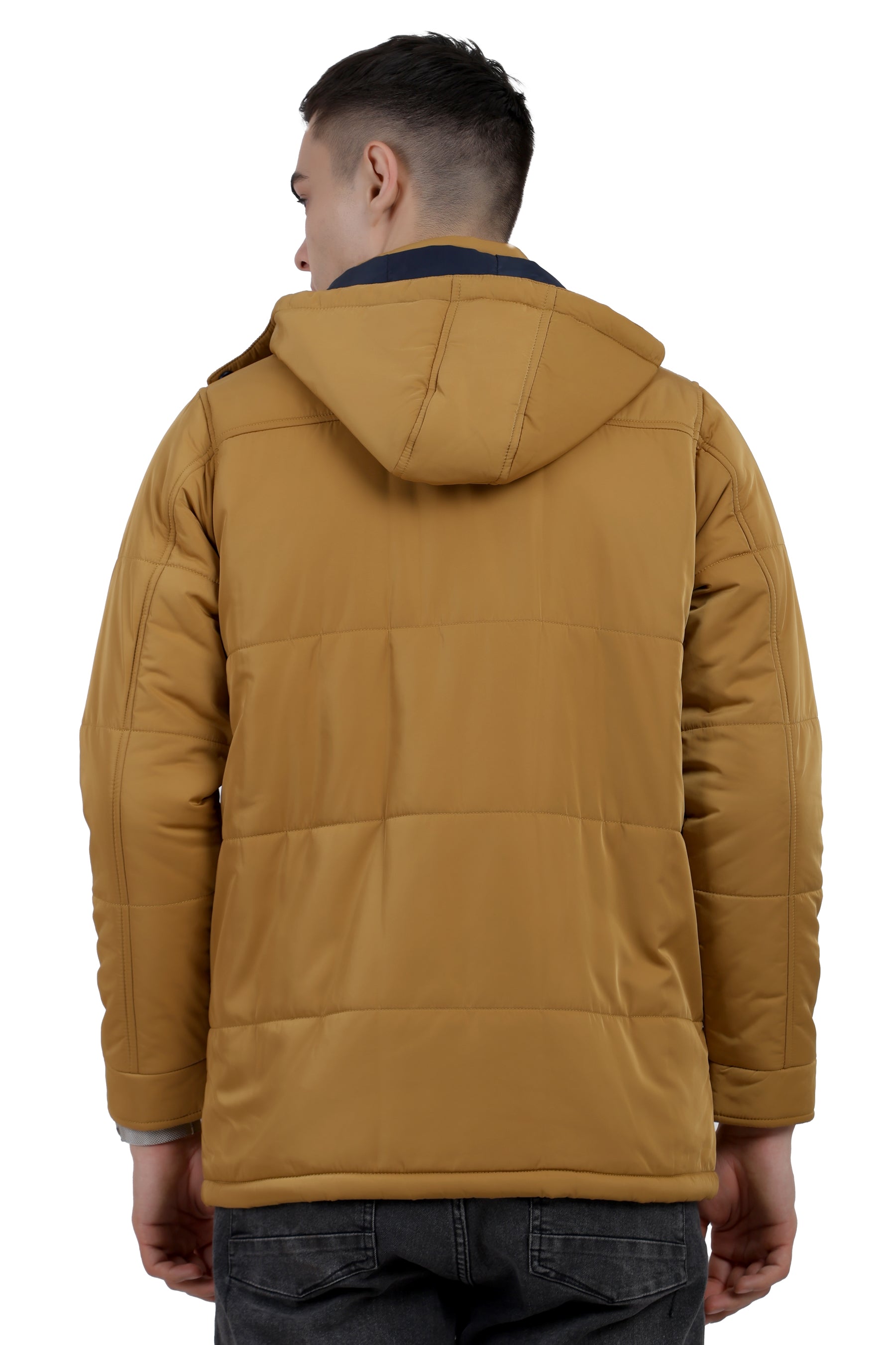 Quilted Chester Jacket in Polyester Fabric