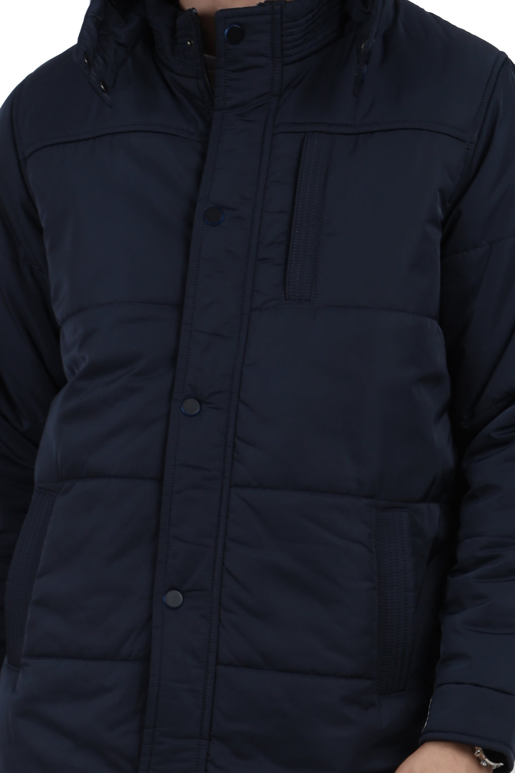 Quilted Chester Jacket in Polyester Fabric