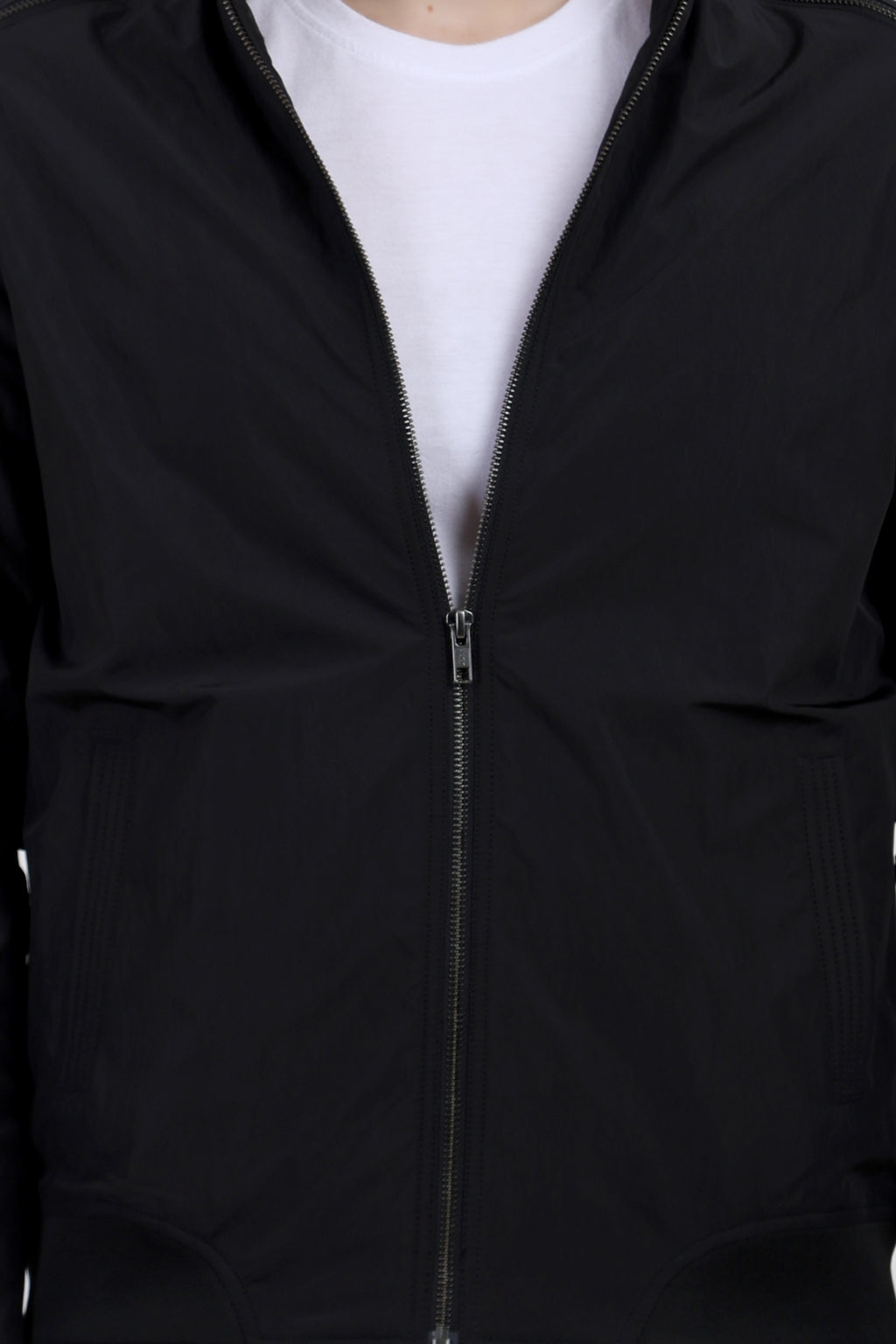 Men's Full Sleeve Biker Jacket in Satin Crush Fabric