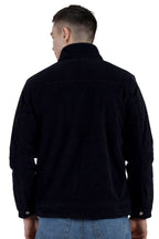 Quilted Jacket in Corduroy Fabric with Sherpa Lining