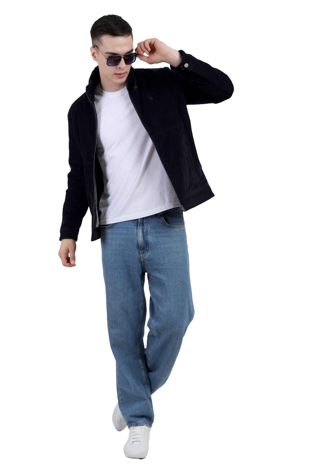 Quilted Jacket in Corduroy Fabric with Sherpa Lining