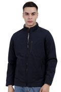 Men's Washed Peached Cotton Jacket with Sherpa Lining