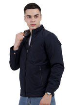 Men's Washed Peached Cotton Jacket with Sherpa Lining