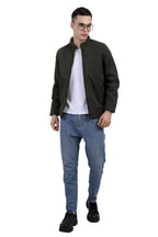 Men's Washed Peached Cotton Jacket with Sherpa Lining