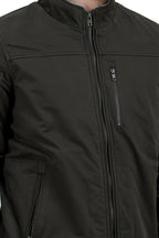 Men's Washed Peached Cotton Jacket with Sherpa Lining