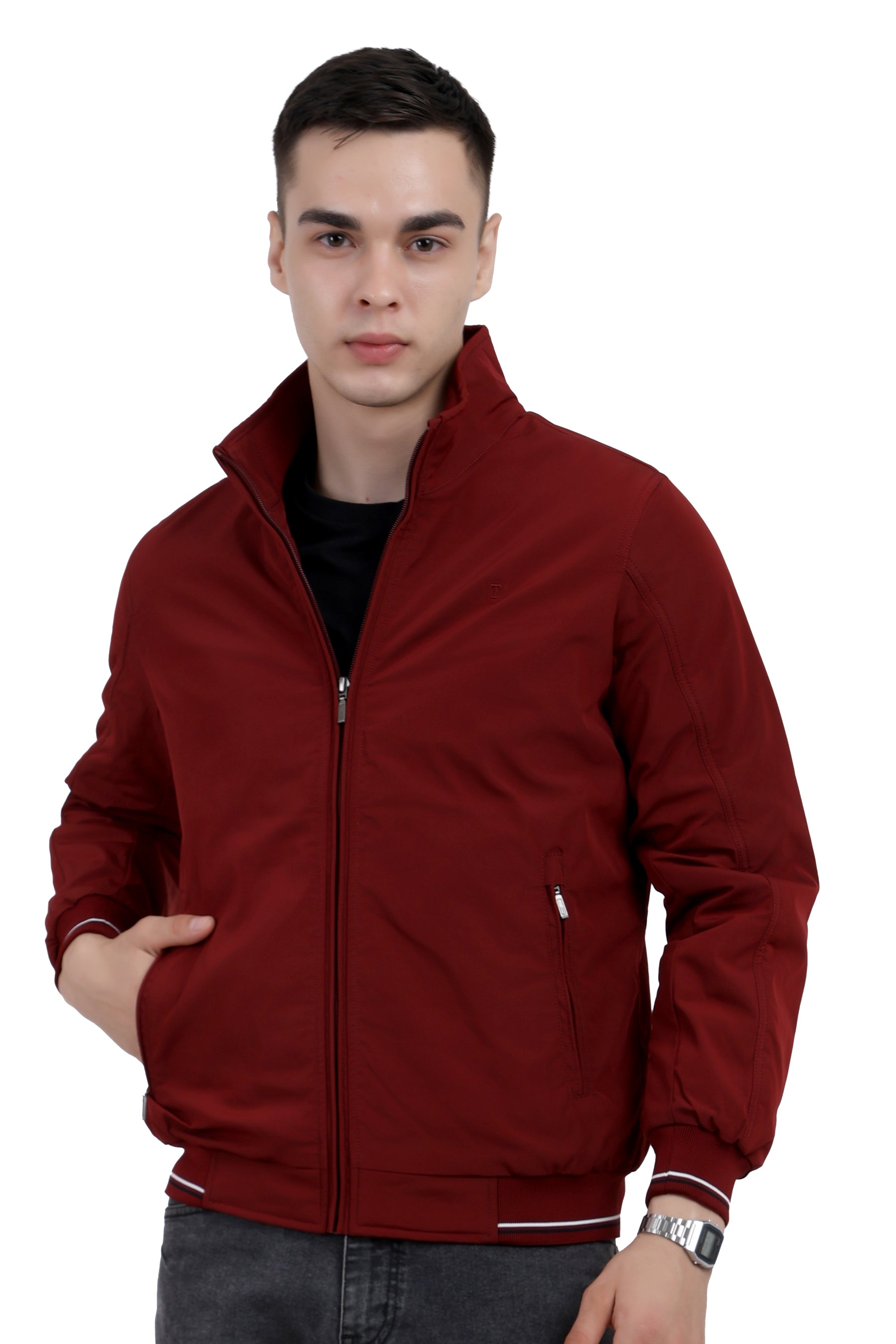 Men's Quilted Jacket in Heavy Memory Fabric