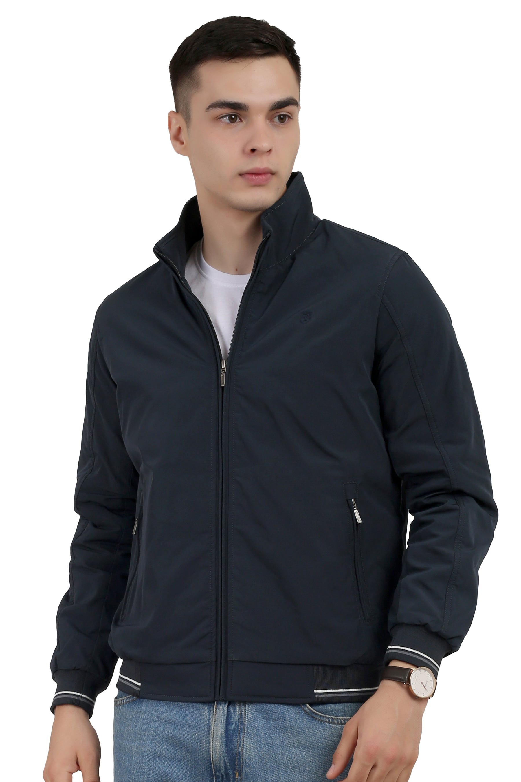 Men's Quilted Jacket in Heavy Memory Fabric