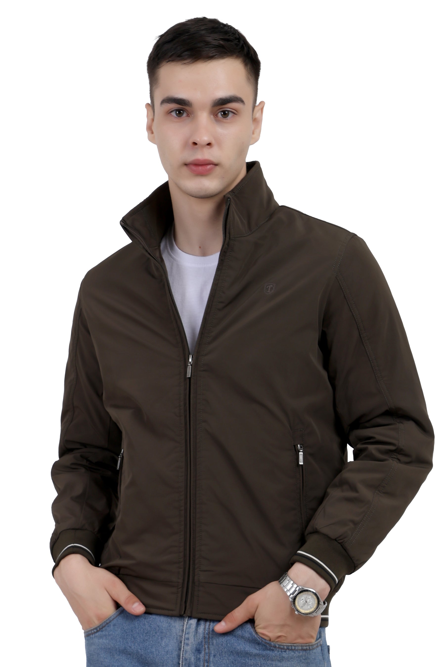 Men's Quilted Jacket in Heavy Memory Fabric