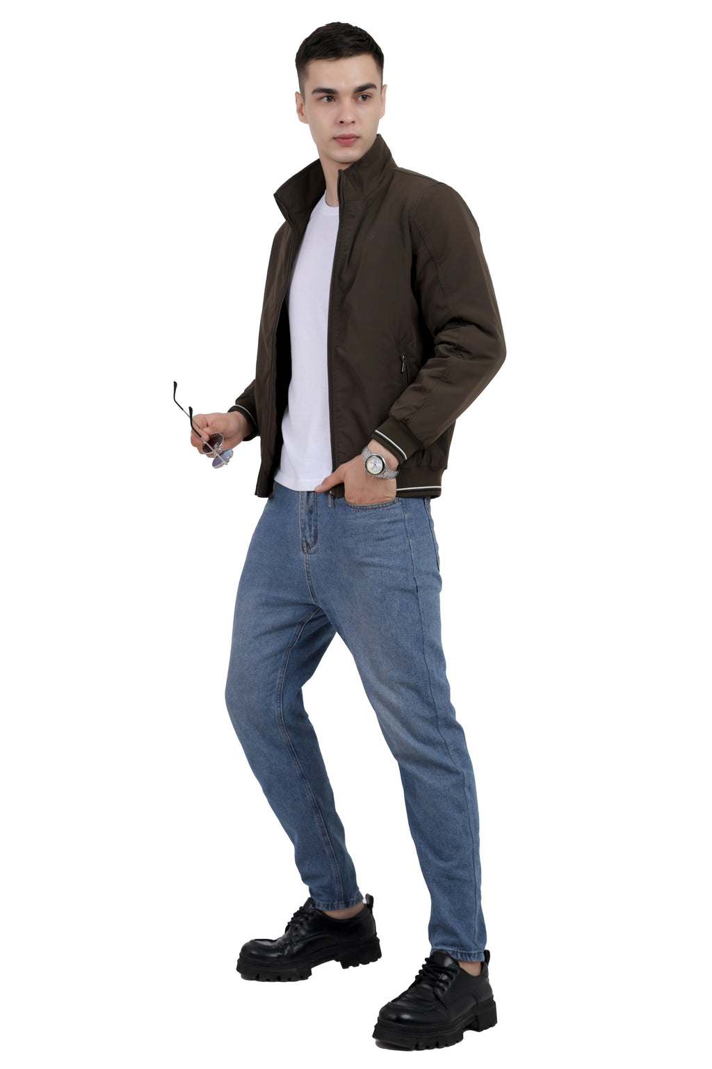 Men's Quilted Jacket in Heavy Memory Fabric
