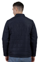 Quilted Biker Jacket in Poly Dobby Fabric