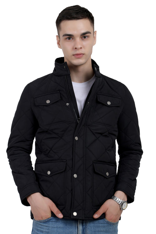 Quilted Chester Jacket With 4 Pockets in Memory Fabric