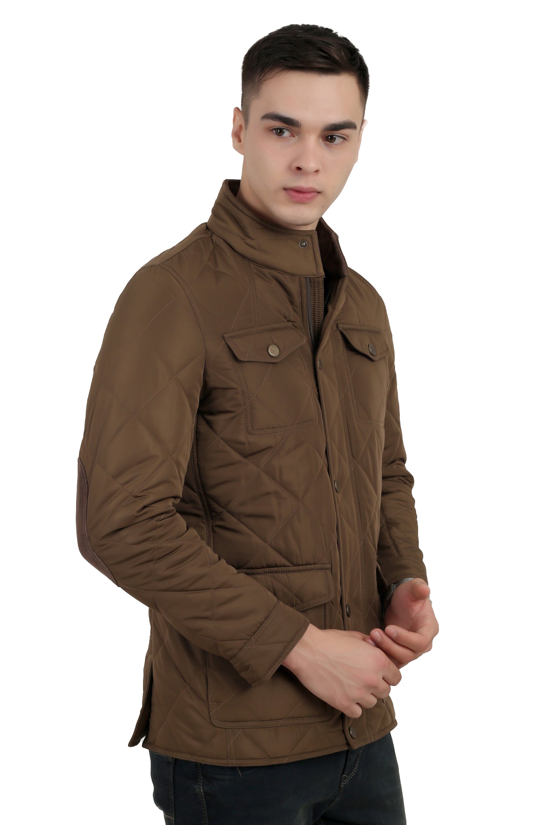 Quilted Chester Jacket With 4 Pockets in Memory Fabric