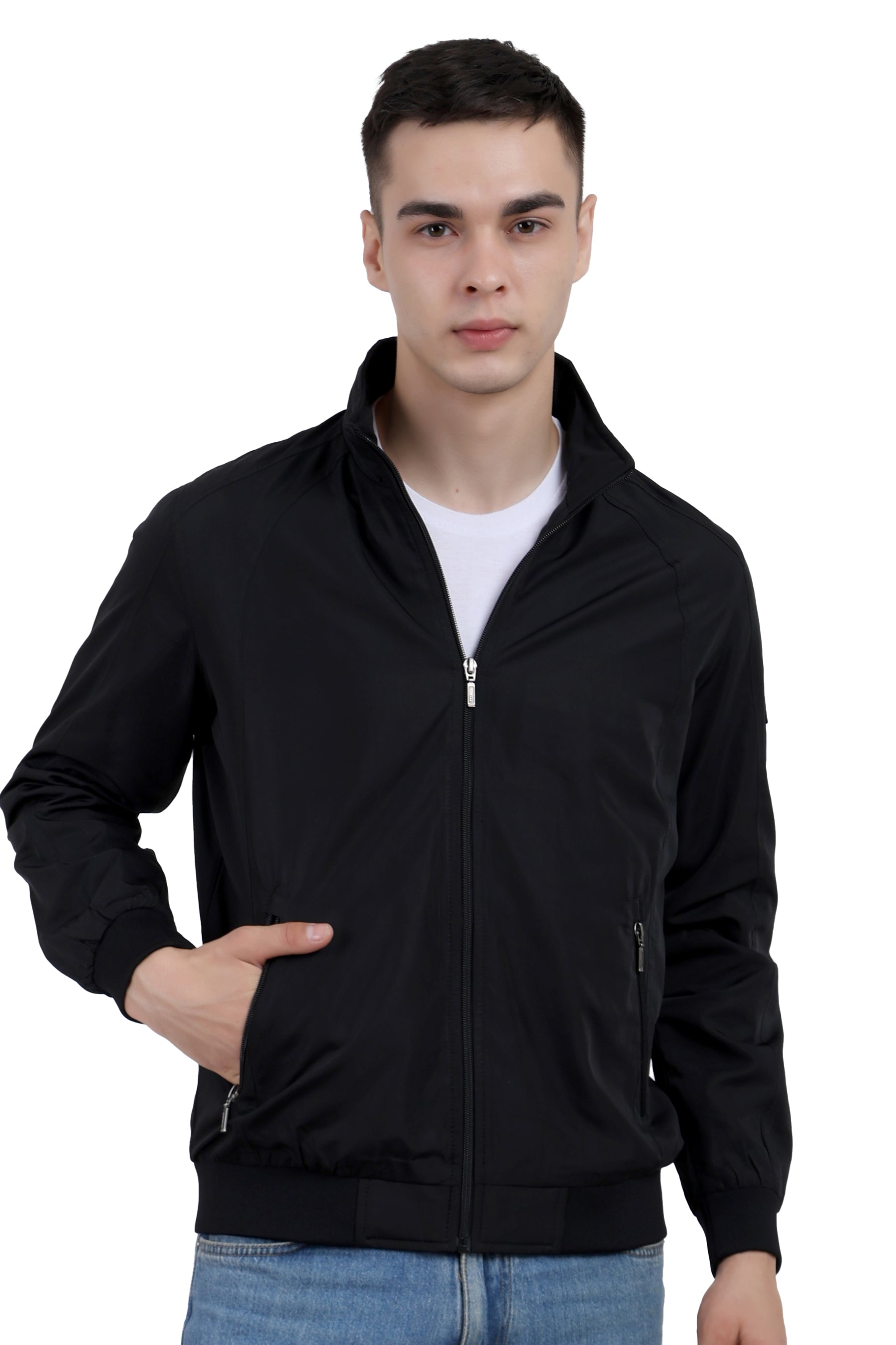 Men's Lightweight Reversible Jacket in Poly Canvas Fabric