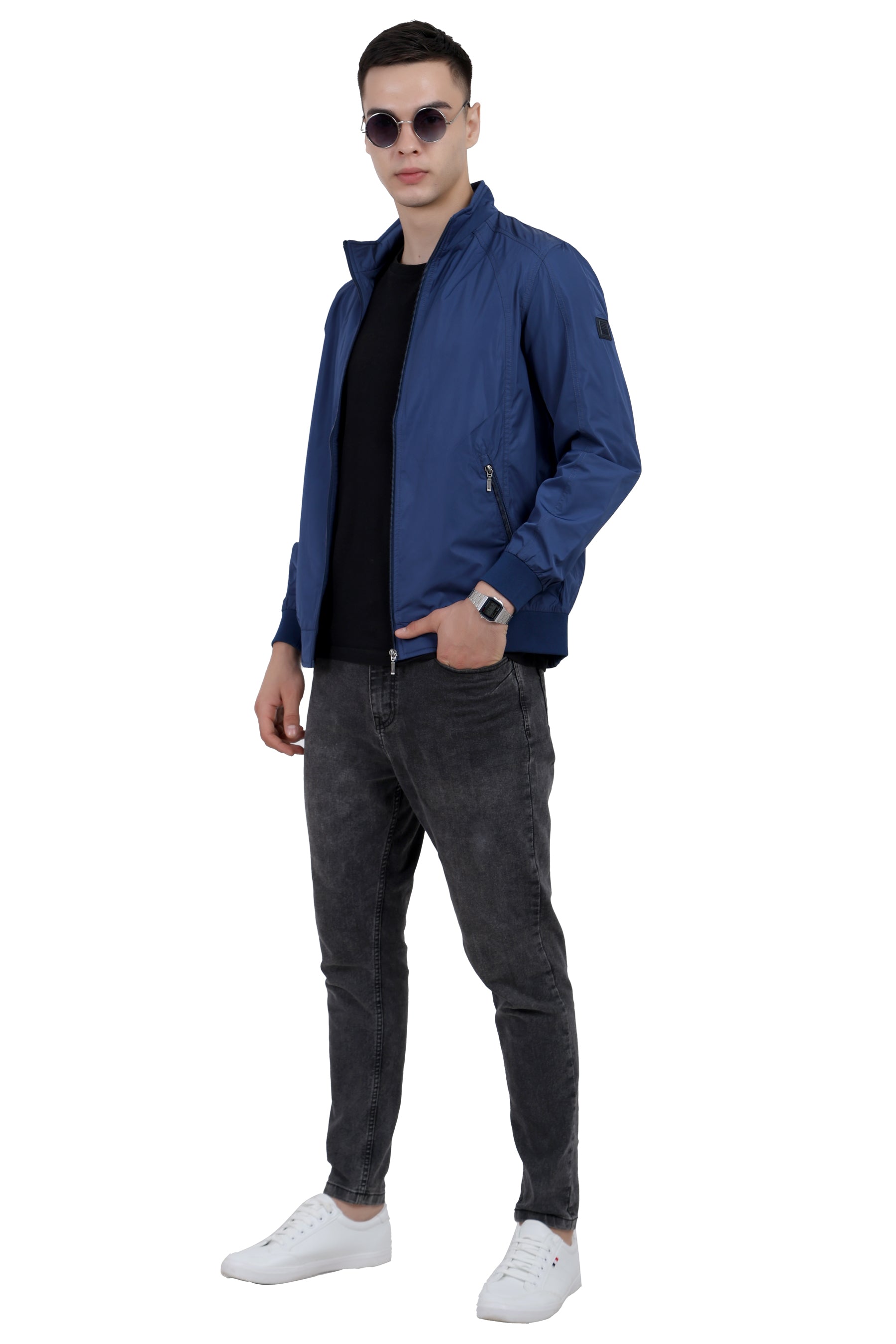 Men's Lightweight Reversible Jacket in Poly Canvas Fabric