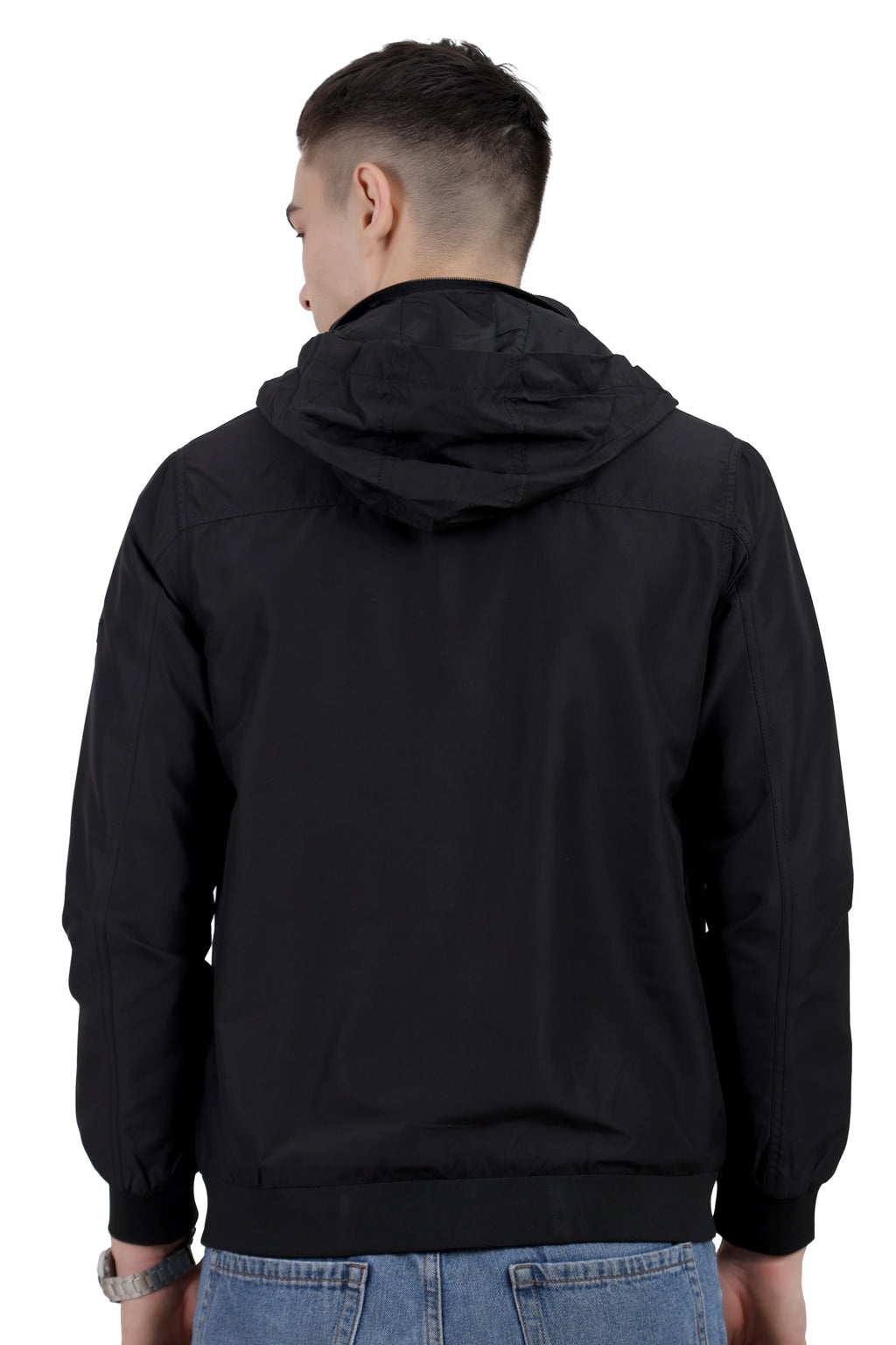 Men's Lightweight Jacket in Poly-Twill Fabric