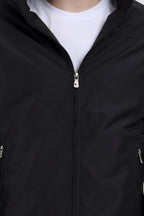 Men's Lightweight Jacket in Poly-Twill Fabric