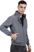 Men's Lightweight Jacket in Poly-Twill Fabric