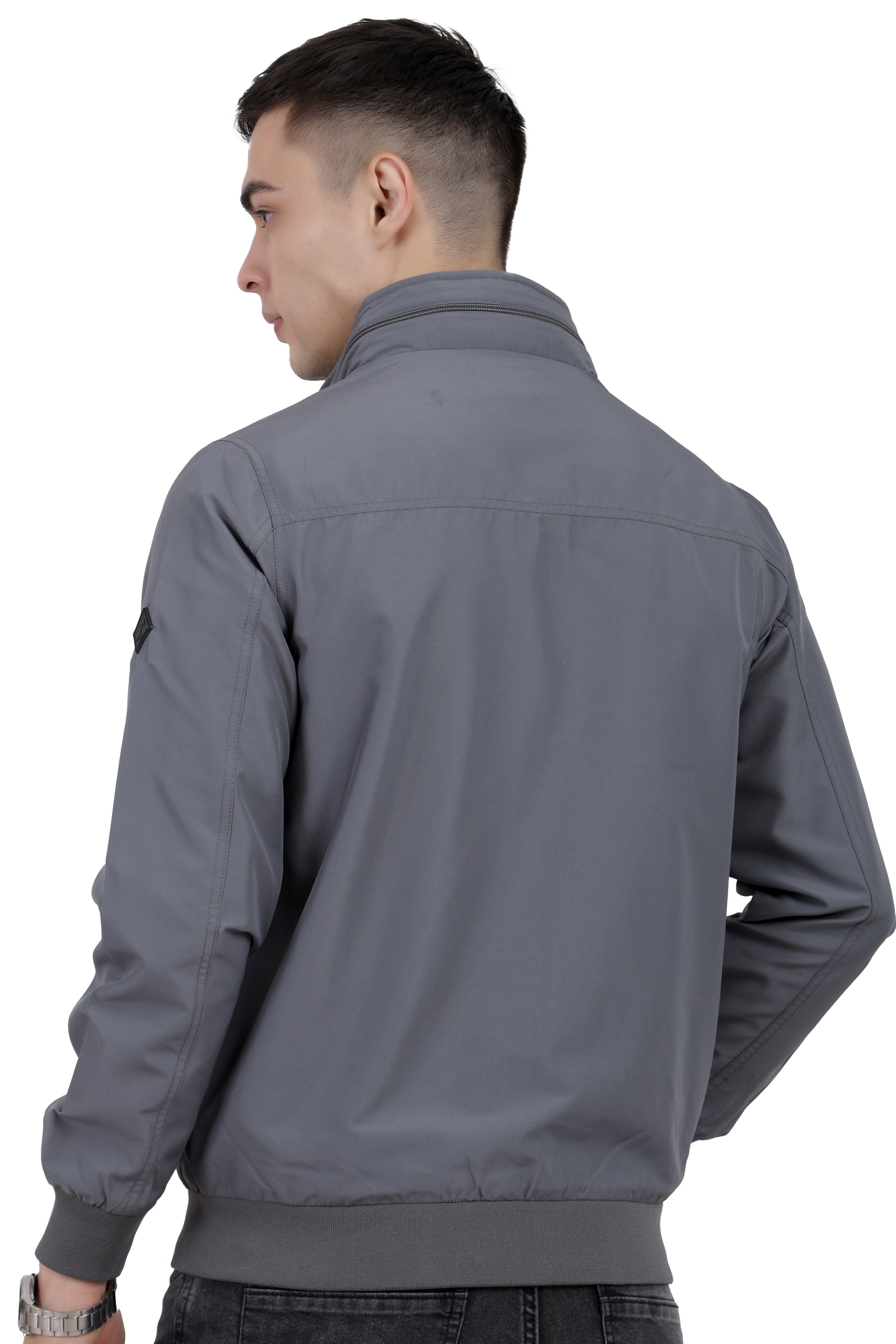 Men's Lightweight Jacket in Poly-Twill Fabric
