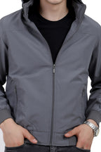 Men's Lightweight Jacket in Poly-Twill Fabric