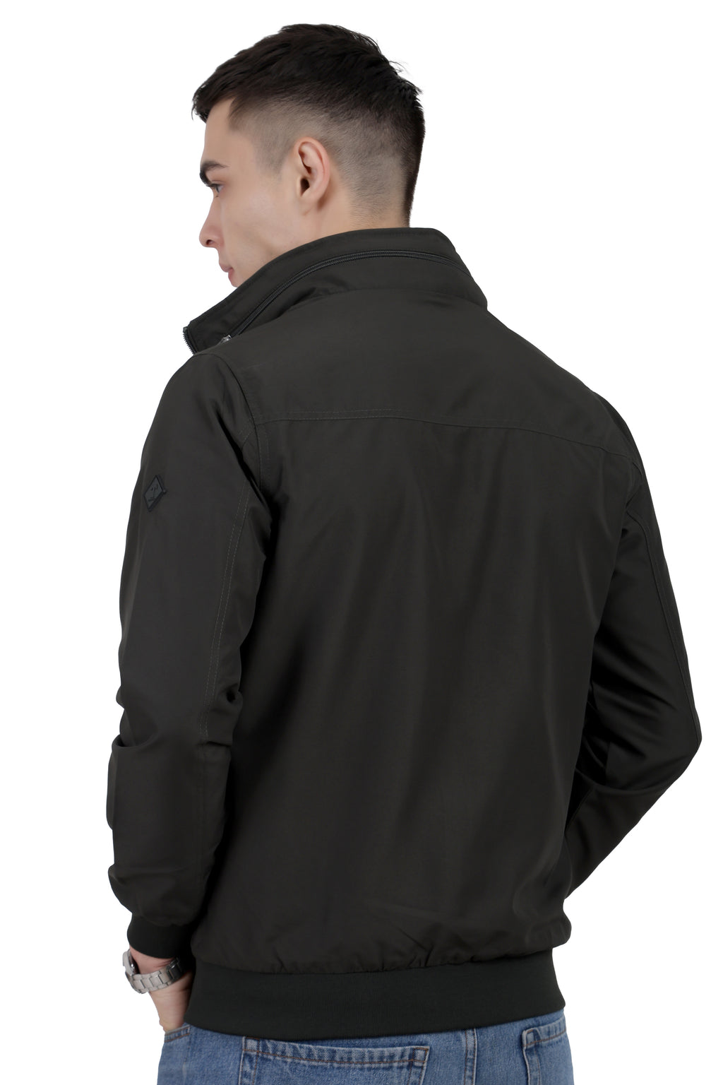 Men's Lightweight Jacket in Poly-Twill Fabric