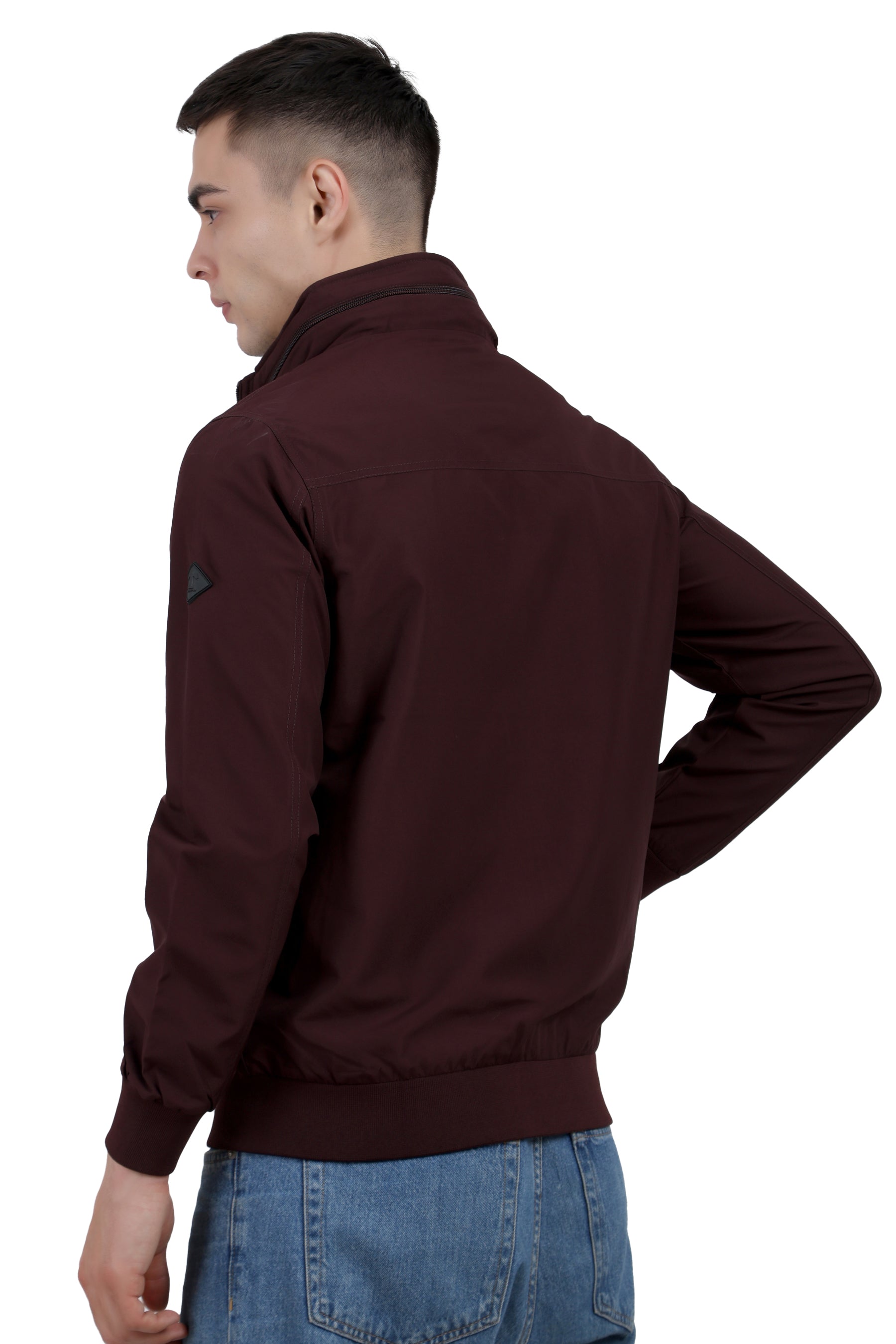 Men's Lightweight Jacket in Poly-Twill Fabric