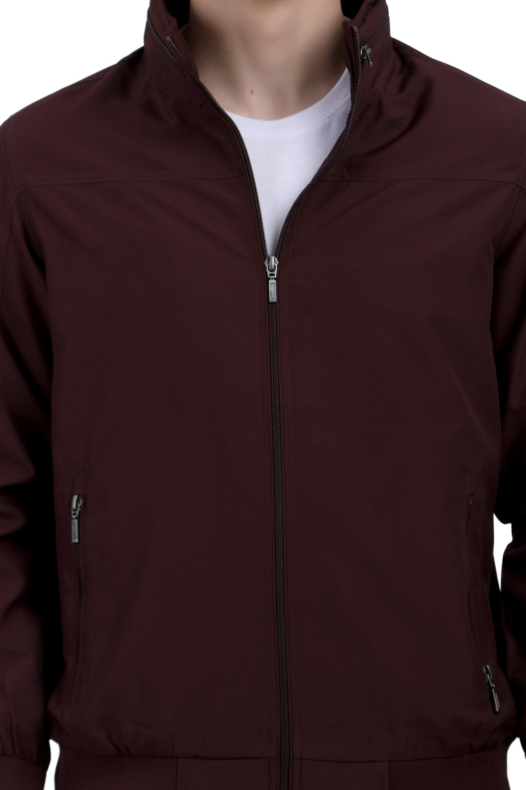 Men's Lightweight Jacket in Poly-Twill Fabric