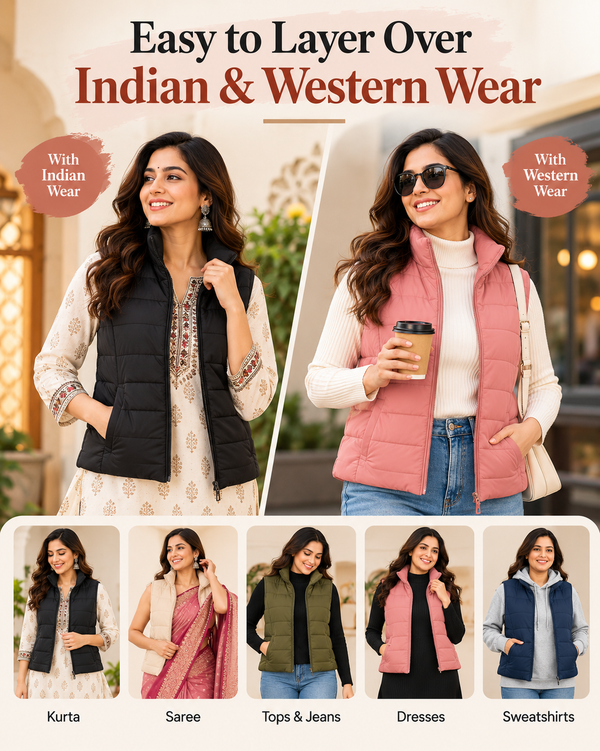 Easy to Layer Over Indian & Western Wear