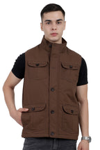 Men's Chester Look 4 Pockets Jacket in Washed Cotton Fabric