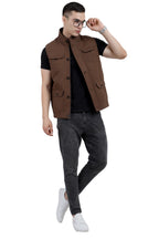 Men's Chester Look 4 Pockets Jacket in Washed Cotton Fabric