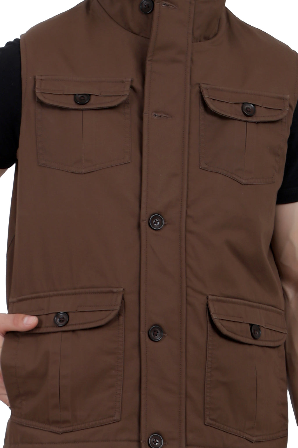 Men's Chester Look 4 Pockets Jacket in Washed Cotton Fabric