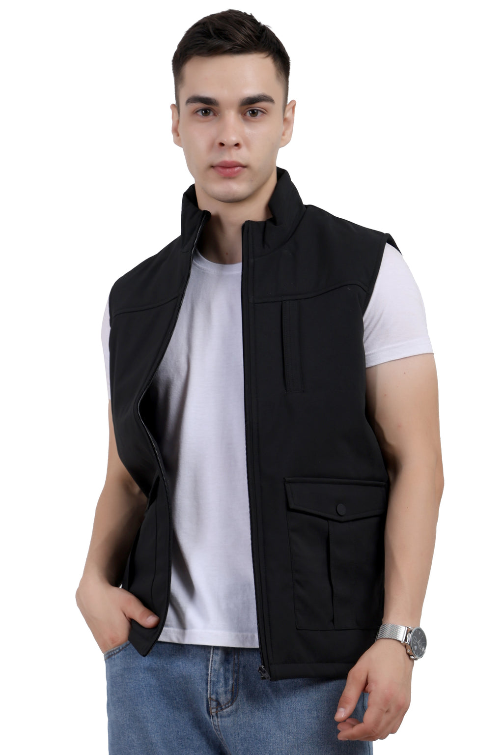 Chester Look Sleeveless Jacket