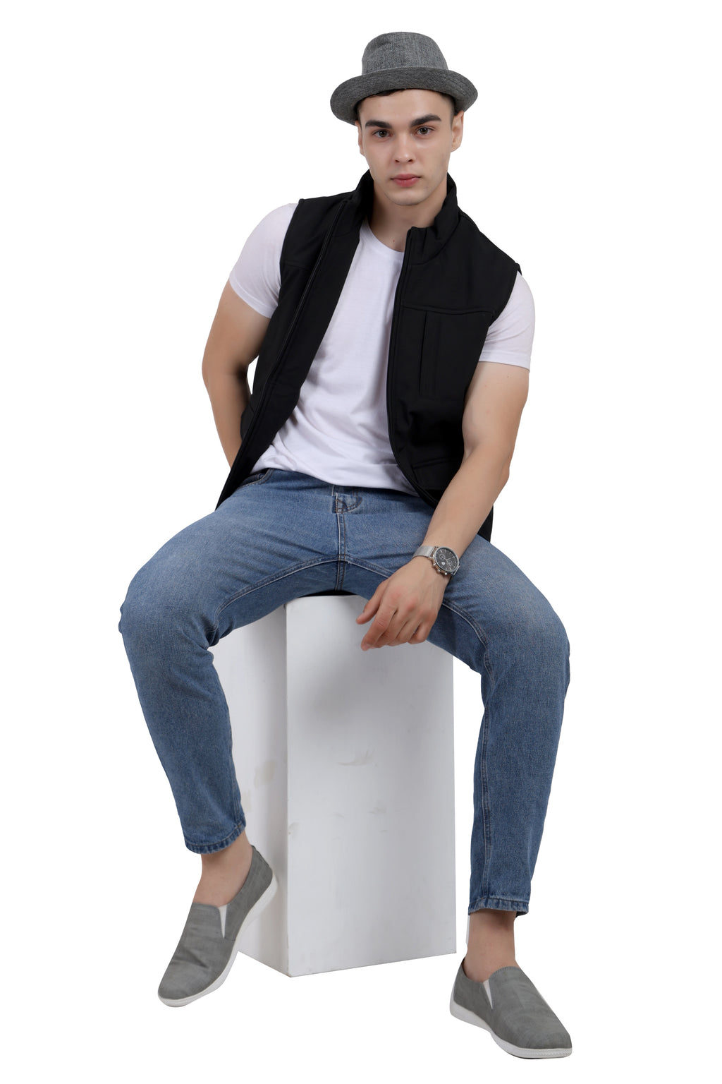 Chester Look Sleeveless Jacket