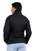 Women's Quilted Jacket in Concealed Zipper Pocket