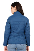 Women's Quilted Jacket in Concealed Zipper Pocket