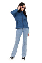 Women's Quilted Jacket in Concealed Zipper Pocket