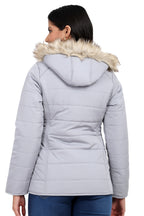 Women's Quilted Jacket in Matt Poly Fabric