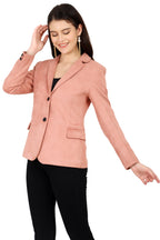 Women's Short Coat in Scuba Suede Fabric