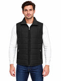 Men’s Quilted Jacket with Folding Collar & Zippered Pockets