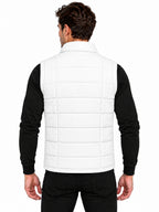 Men’s Quilted Jacket with Folding Collar & Zippered Pockets