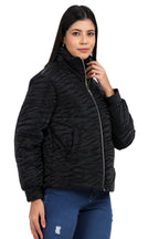 Women's Quilted Loose Fit Crop Jacket
