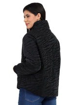 Women's Quilted Loose Fit Crop Jacket